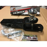 ATV UTV QUAD SXS EZ HITCH TOW BAR 50 mm BALL & PIN HOOK 2 INCH YAMAHA RHINO 