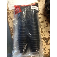  FRONT FORK BOOTS / GATORS 41 mm TOP 57 mm BOTTOM 350 mm long LARGE BLACK 365BK