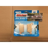 YAMAHA WR F 250  450 F GOLD FREN SINTER METAL K5 REAR BRAKE PADS 187
