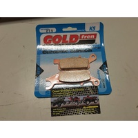 YAMAHA GRIZZLY YFM 550 700 REAR LEFT HAND BRAKE PADS GOLD FREN  255
