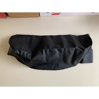 HONDA CR 125 M 1974 BLACK VINYL SEAT COVER ALSO 75 76 77 SILVER LOGO PIPING 