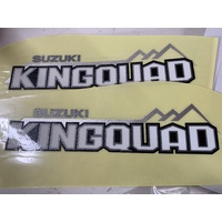SUZUKI KINGQUAD 300 400 450 500 700 750 STICKER LOGO PAIR