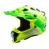 LS2 MEDIUM SUBVERTER EVO HELMENT GREEN / YELLOW HI VIS GAMMAX LS700