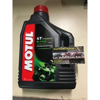 MOTUL 5100 10W 40 FOUR STROKE ESTER SYNTHETIC ENGINE OIL KTM YZF RMZ CRF 2 LITRE 