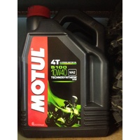 MOTUL 5100 10W 40 FOUR STROKE ESTER SYNTHETIC ENGINE OIL 4 LTR KTM YZF RMZ CRF 