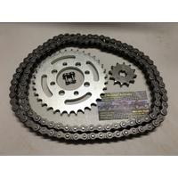 SUZUKI JR 80 & DS 80 CHAIN AND SPROCKET KIT 12 T FRONT 34 T REAR 428 CHAIN 