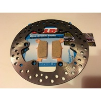 SUZUKI DRZ 400  KLX REAR  STAINLESS STEEL BRAKE DISC & GOLD FREN PADS 106 003