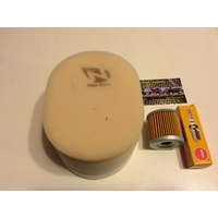 SUZUKI LT 160 ATV QUAD   SERVICE KIT AIR OIL FILTER  PLUG