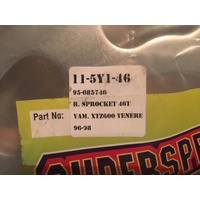 YAMAHA XTZ600 TENERE SUPERSPROX 46 TOOTH REAR SPROKET 96-98
