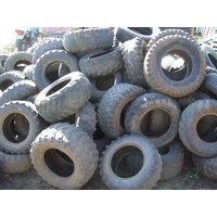 USED ATV TYRES HANDY FOR HORSE POLES  TREES SILAGE FREE