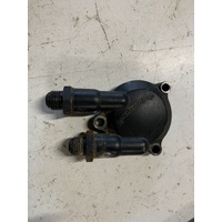 YAMAHA OIL FILTER COVER WITH COOLER LINE FITTINGS YFM 350 400 BIGBEAR KODIAK MOTO 4 PROFESSIONAL