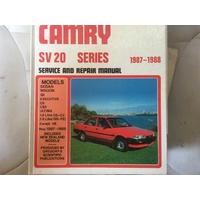 TOTOTA CAMRY SV20 1987-1988  GREGORYS  WORKSHOP MANUAL