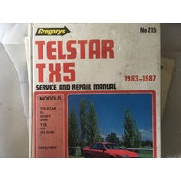 FORD TELSTAR-TX5  GREGORYS WORKSHOP MANUAL