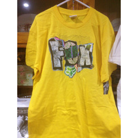 KIDS FOX RACING BOYS HOBO SS TEE YELLOW XLARGE ex display stock (105)