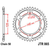 YAMAHA XT FZ 750 FZR 600   44 TOOTH REAR STEEL SPROCKET  JTR 865