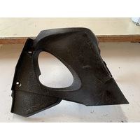SUZUKI VINSON LTF 500 LEFT SIDE BLACK PLASTIC ENGINE COVER  CRACKED SEE PICS MANUAL
