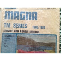 magna tm series 1985-1986 GREGORYS WORKSHOP MANUAL