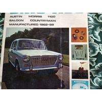 AUSTIN MORRIS BMC 1100  1962-1968 SP   WORKSHOP MANUAL