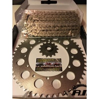 YAMAHA TTR 250  CHAIN AND SPROCKET KIT 14 T FRONT 44 T REAR 520 X RING CHAIN 