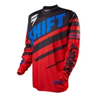 SHIFT RACING MX JERSEY ASSULT RED BLACK SIZE YOUTH EXTRA LARGE