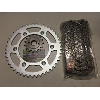  HONDA XR 400 R CHAIN AND SPROCKET KIT 15 45 MTX SPROCKETS  DID VX3 X RING CHAIN