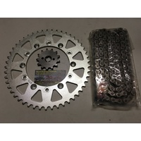 YAMAHA TTR 230 CHAIN AND SPROCKET KIT 14 FRONT 49 REAR 520 EK O RING CHAIN MADE IN JAPAN