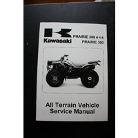 GENUINE KAWASAKI SERVICE WORKSHOP MANUAL '99 - '02 PRAIRIE 300 4X4 / PRAIRIE 300