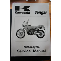 GENUINE KAWASAKI SERVICE WORKSHOP MANUAL '89-'92 TENGAI ROADBIKE 