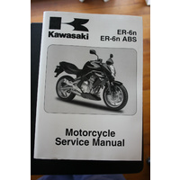 GENUINE KAWASAKI ROADBIKE SERVICE WORKSHOP MANUAL '06-'08 ER-6n, ER-6n ABS