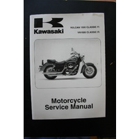 GENUINE KAWASAKI SERVICE WORKSHOP MANUAL 00-07 VULCAN 1500 CLASSIC Fi, VN1500 Fi