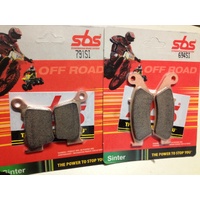 KTM FRONT & REAR BRAKE SBS SINTERED  PADS  , 125 150 200 250 300 350 450 500 530