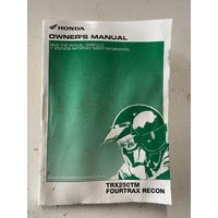 GENUINE HONDA TRX TM 250 OWNERS MANUAL 