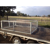 GALVANIZED TRAILER REMOVABLE STOCK CRATE  2130 X 1300 X 600 