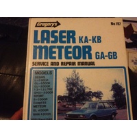 FORD LASER KA-KB METEOR GA-GB 1981-SEPT1985 GREGORYS  WORKSHOP MANUAL
