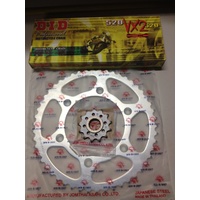 KTM 50 REAR 13 T FRONT  STEEL SPROCKET DID XRING CHAIN 125 200 250 300 450 500