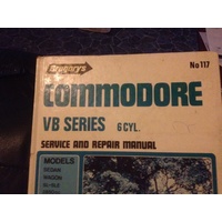HOLDEN COMMODORE VB 6CYL 1979-1980 GREGORYS WORKSHOP MANUAL