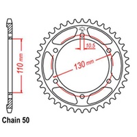  YAMAHA FZ1 FZ6 MT01 SUZUKI GSXR 1000  43 TOOTH REAR STEEL SPROCKET  JTR 479