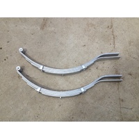 6 LEAF BOAT TRAILER SPRINGS ONE PAIR GALVANISED DACROMET 1250 KG WITH FITTINGS