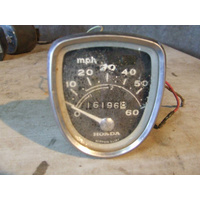 HONDA MPH SPEEDO - CT CL SL CB ?? 1960s 1970s BLACK OLD USED WRECKING STOCK