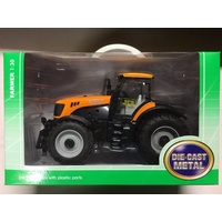  JCB FARM TRACTOR MODEL DIECAST  1:30 SCALE GIFT YELLOW