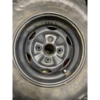 SUZUKI LTA 750 - 700 - 500 KING QUAD  ALLOY REAR RIM GENUINE SUZUKI  BLACK 12 X 7.5 NO TYRE