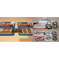 SUZUKI DRZ KLX 400 FRONT & REAR WHEEL BEARING & BRAKE PAD KIT 1079 1117 003 041