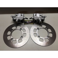 SUZUKI 4X4 LTF 500 QUAD RUNNER MASTER FRONT BRAKE CALIPERS & DISC LEFT & RIGHT 