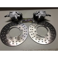 KAWASAKI KLF 300 4X4 / 400 4X4 BAYOU FRONT BRAKE CALIPERS & DISCS LEFT & RIGHT 