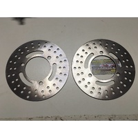 KAWASAKI KLF KVF 300 400 4X4 BAYOU FRONT STAINLESS BRAKE DISCS LEFT & RIGHT 