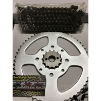 HONDA CT 125 185 200 AG  CHAIN AND SPROCKET KIT 13 T FRT 56 T REAR 428 EK CHAIN JAPAN