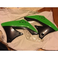 KAWASAKI KXF 450 KX LEFT & RIGHT HAND SIDE RADIATOR SHROUDS GENUINE 