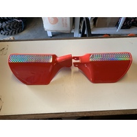 RED AFTER MARKET HAND GUARDS / BRUSH GUARDS , PROTECTORS 