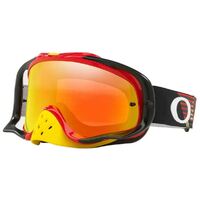 OAKLEY RED YELLOW NOSE GUARD GOOGLES CROWBAR FIRE TINTED LENSE