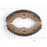 HONDA TRX 250 1985 1986 1987 FRONT BRAKE SHOES LEFT OR RIGHT ODYSSEY FL 350 85 FL 400 PILOT 89 - 90